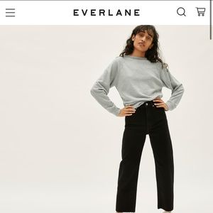 Everlane lightweight French terry crew